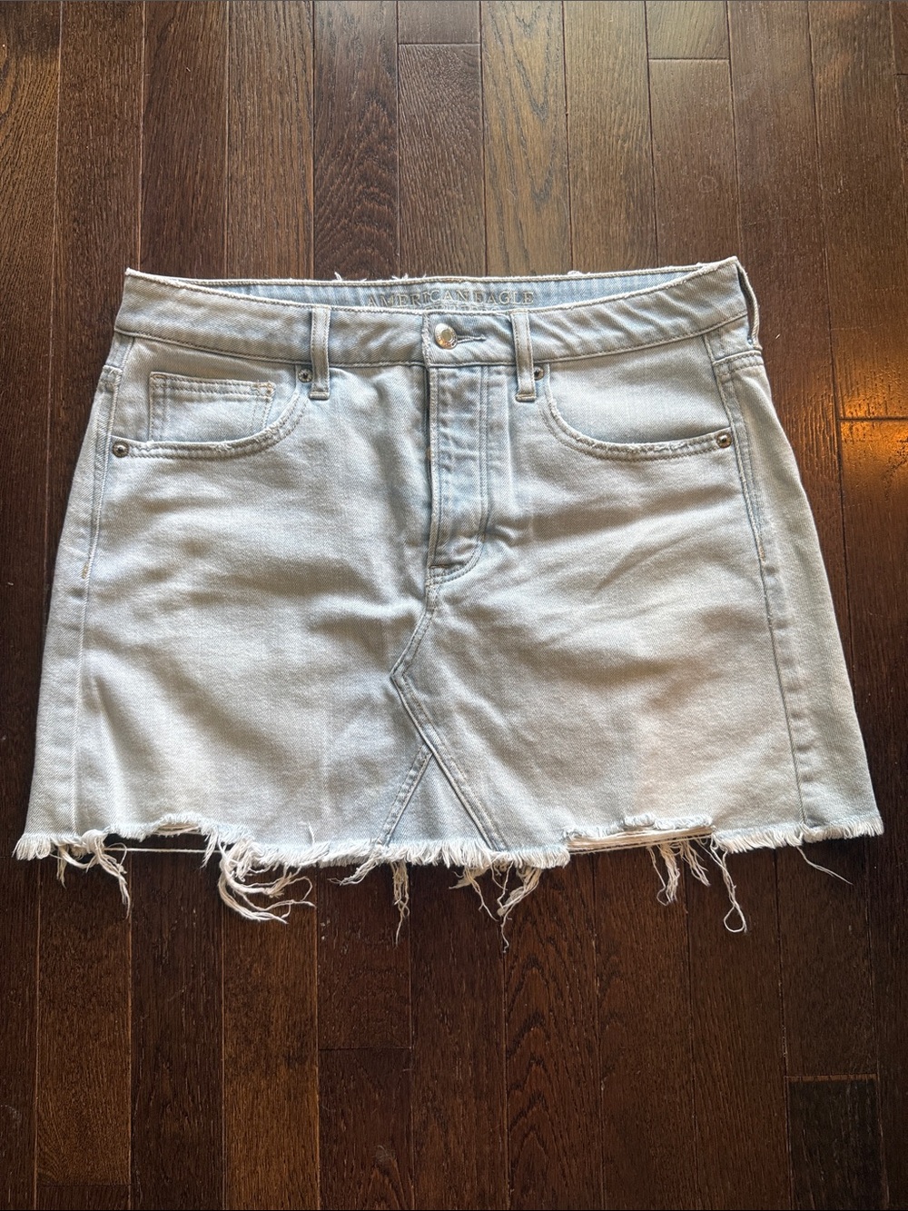 American Eagle Outfitters Light Blue Denim Mini Skirt